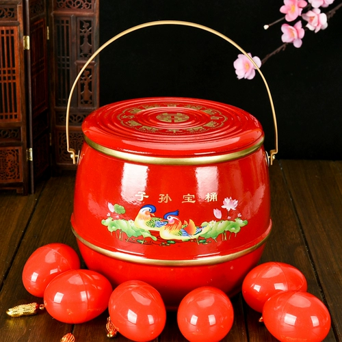 Красные очень большие аксессуары для невесты, комплект, 3 предмета