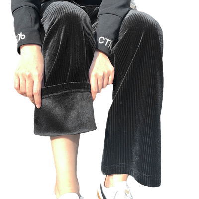 加绒加厚LongZe高腰长裤通勤