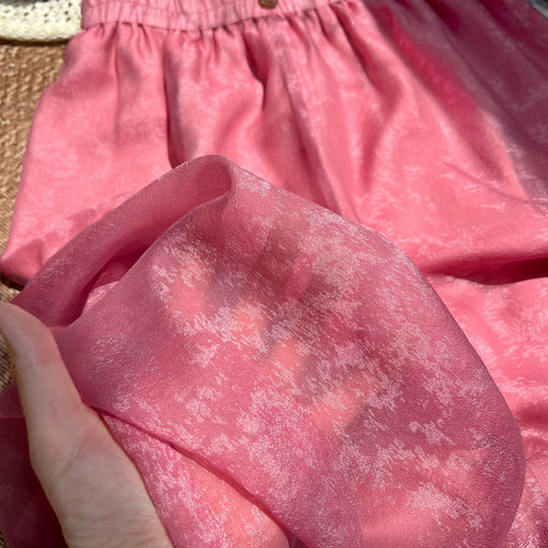 夏季薄款度假风流光纱阔腿裙裤
