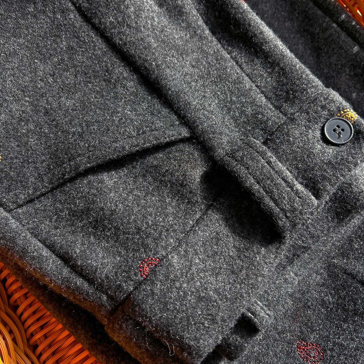 羊毛直筒垂感保暖九分裤