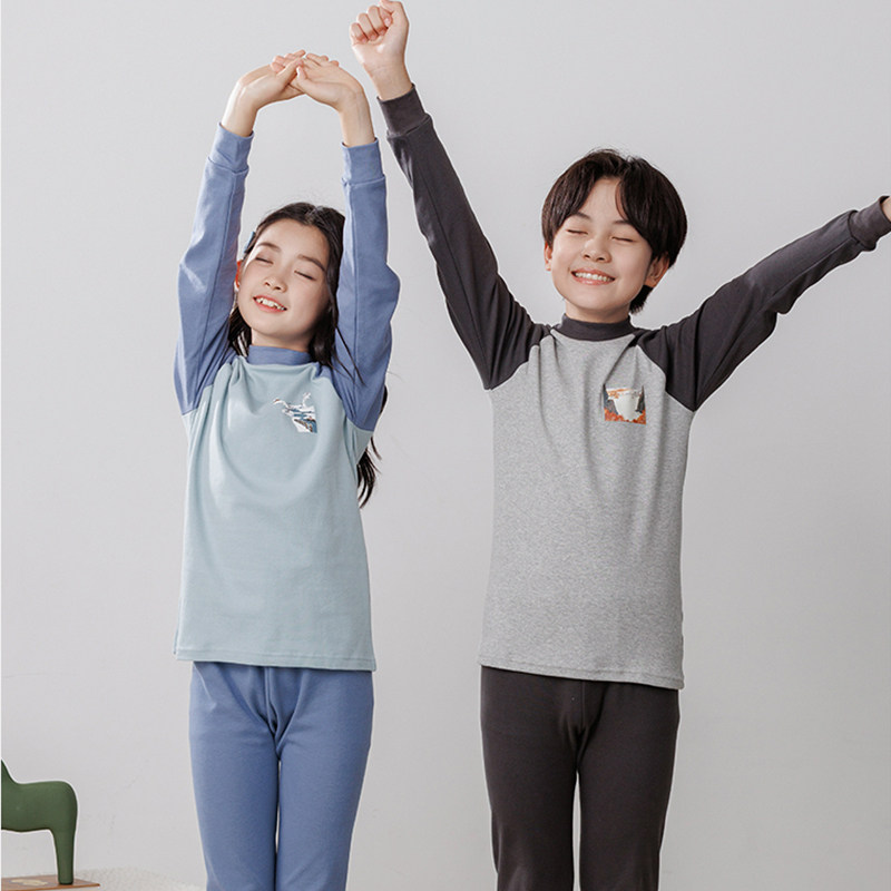 青少年内衣纯棉儿童长袖套装秋冬中国风男童女童中领秋衣秋裤打底,童装/婴儿装/亲子装,内衣套装,淘宝优惠券,粉丝福利购,淘宝优惠卷