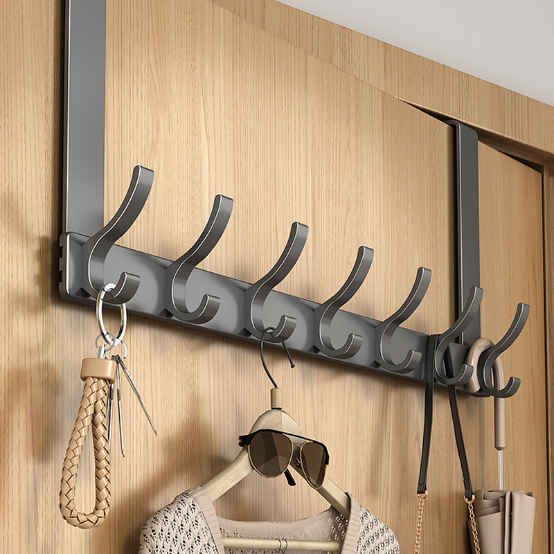 枪灰浴室静音门后挂钩挂衣架壁挂