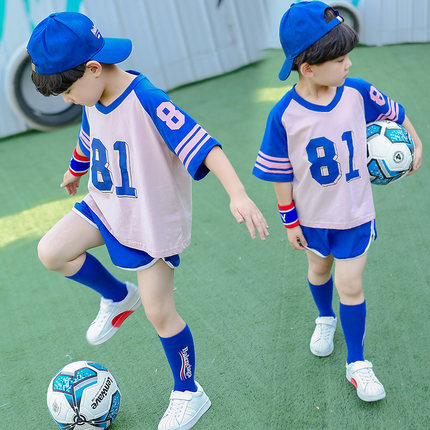 童装男童套装夏装2018新款儿童短袖休闲运动两件套中小童夏季运动