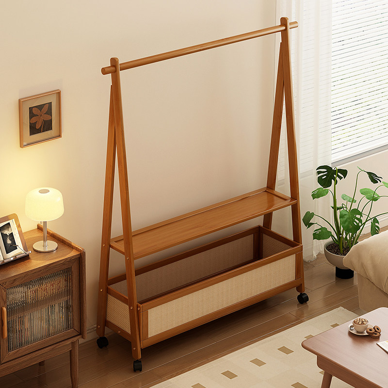 沁欣多功能楠竹简约衣帽架