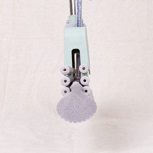 大号胶棉拖把38CM双滚轮伸缩拖把吸水懒人免手洗不锈钢海绵拖