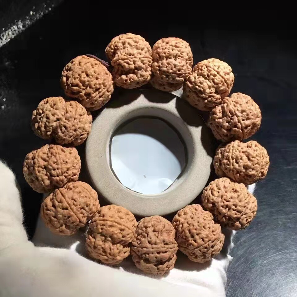 弥刻6瓣25+mm芒星爆肉双龙矮桩平头平尾尼泊尔大金刚菩提子手串男