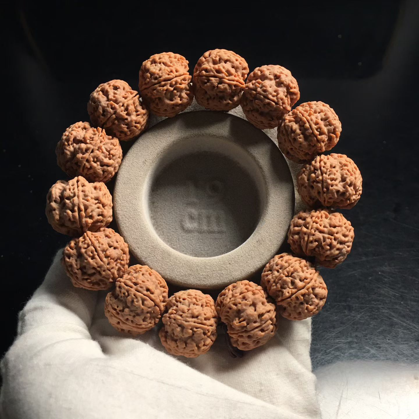 一物一拍精选满肉尼泊尔6瓣21mm矮桩大金刚菩提子手串佛珠男文玩