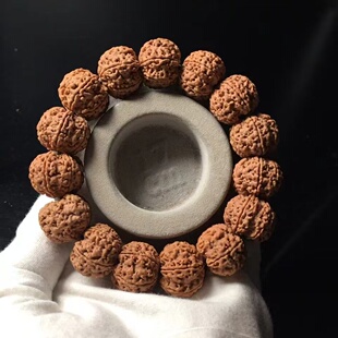 弥刻尼泊尔六6瓣爆肉天然大金刚菩提子手串男款文玩佛珠原籽念珠