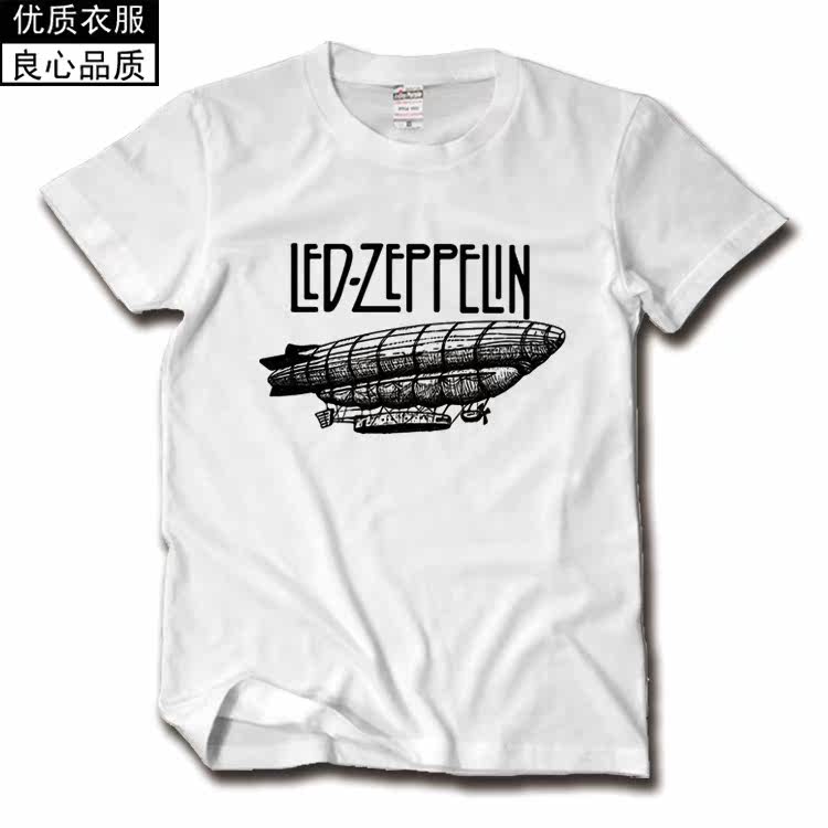 Rock band Led Zeppelin Led Zeppelin Short sleeve T-shirt Easy half sleeve T-shirts Largein the Men's clothing, T-shirt  category - from Buy2taobao.com to provide professional Taobao agent buy service