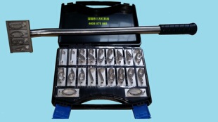 新品生猪屠宰打码器针刺编码印章铸造拍号记号不锈钢活字钢印