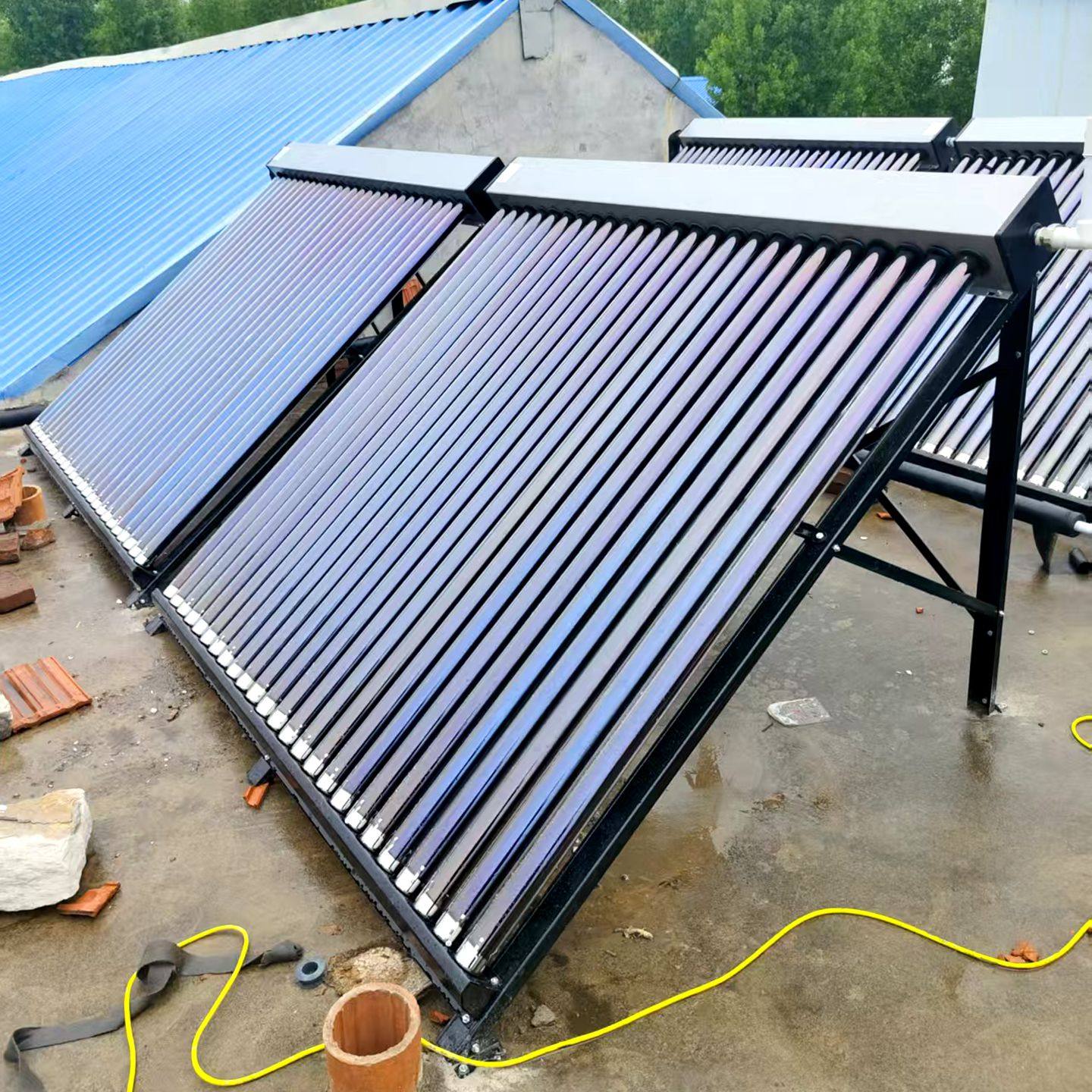 竖插太阳能工程联箱集热器