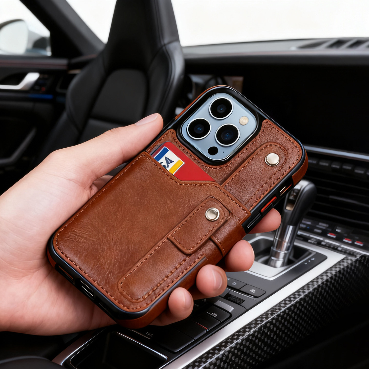 适用苹果16promax腕带支架手机壳