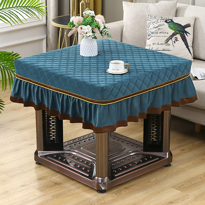 正方形烤火桌子罩取暖桌布罩2021新款全自动麻将机罩防尘罩盖布,居家布艺,烤火罩,淘宝优惠券,粉丝福利购,淘宝优惠卷
