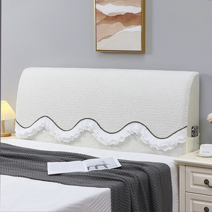 床头罩套简约现代床头保护套木床头罩公主风软包夹棉加厚床头套罩