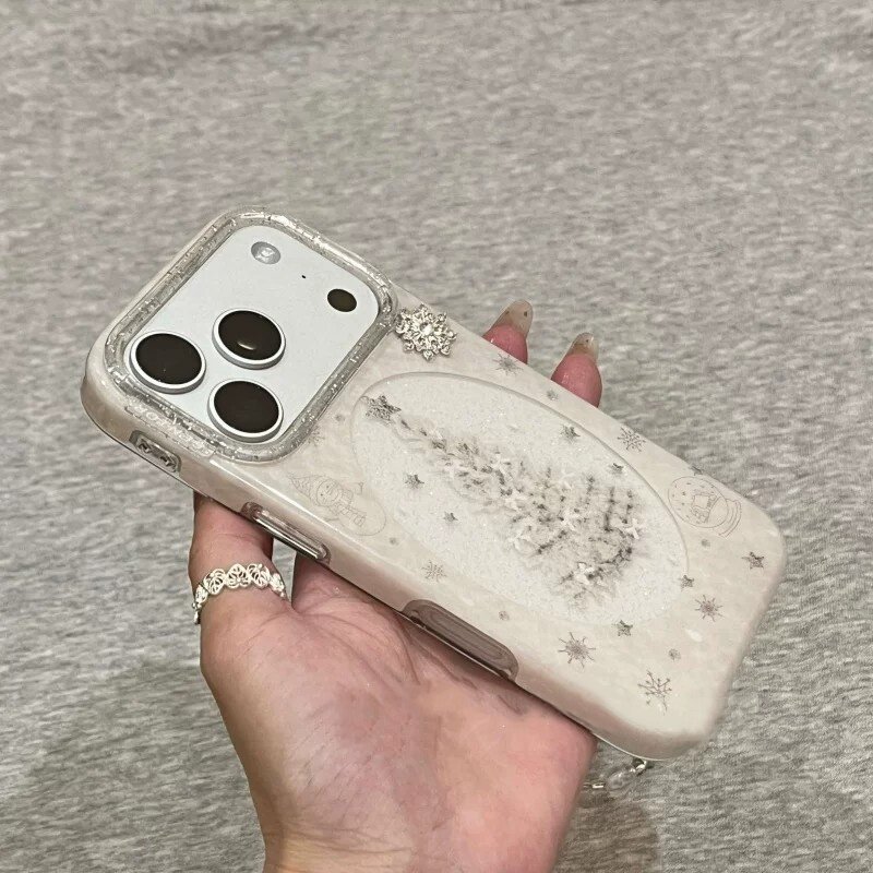 适用苹果系列iPhone17新款手机壳16promax/14promax文艺油画粉苹果15promax/13promax半包大孔防摔网红保护套