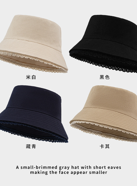 渔夫帽秋冬男女日系棉麻小盆帽