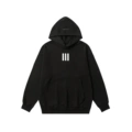 6653 Black Terry Hoodie