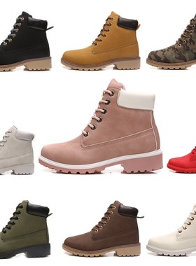 black Martin boots man 2021 winter women leather shoes lady