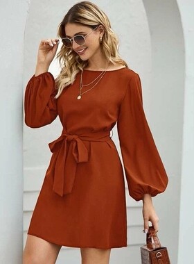 Formal dress for women long sleeves autumn ladies Dresses 女