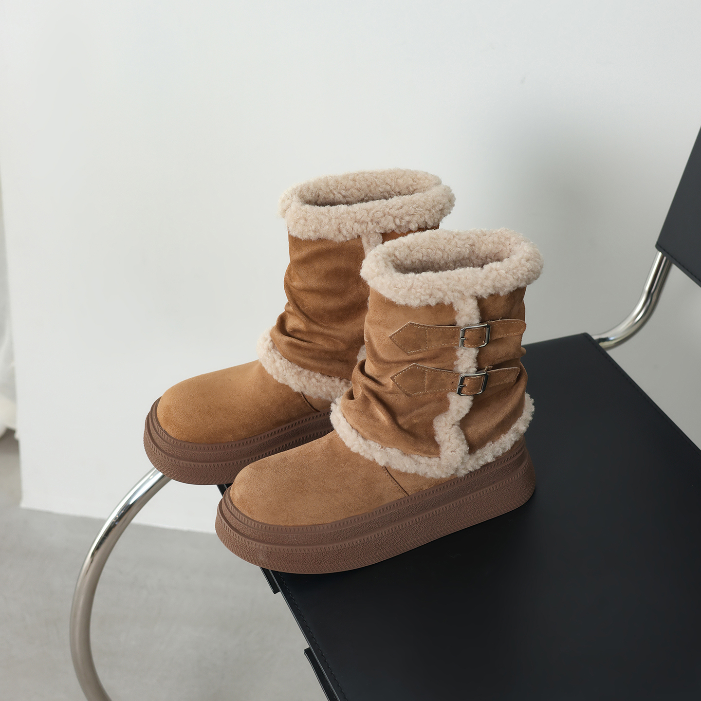 棉靴女冬防滑大码雪地短靴414243