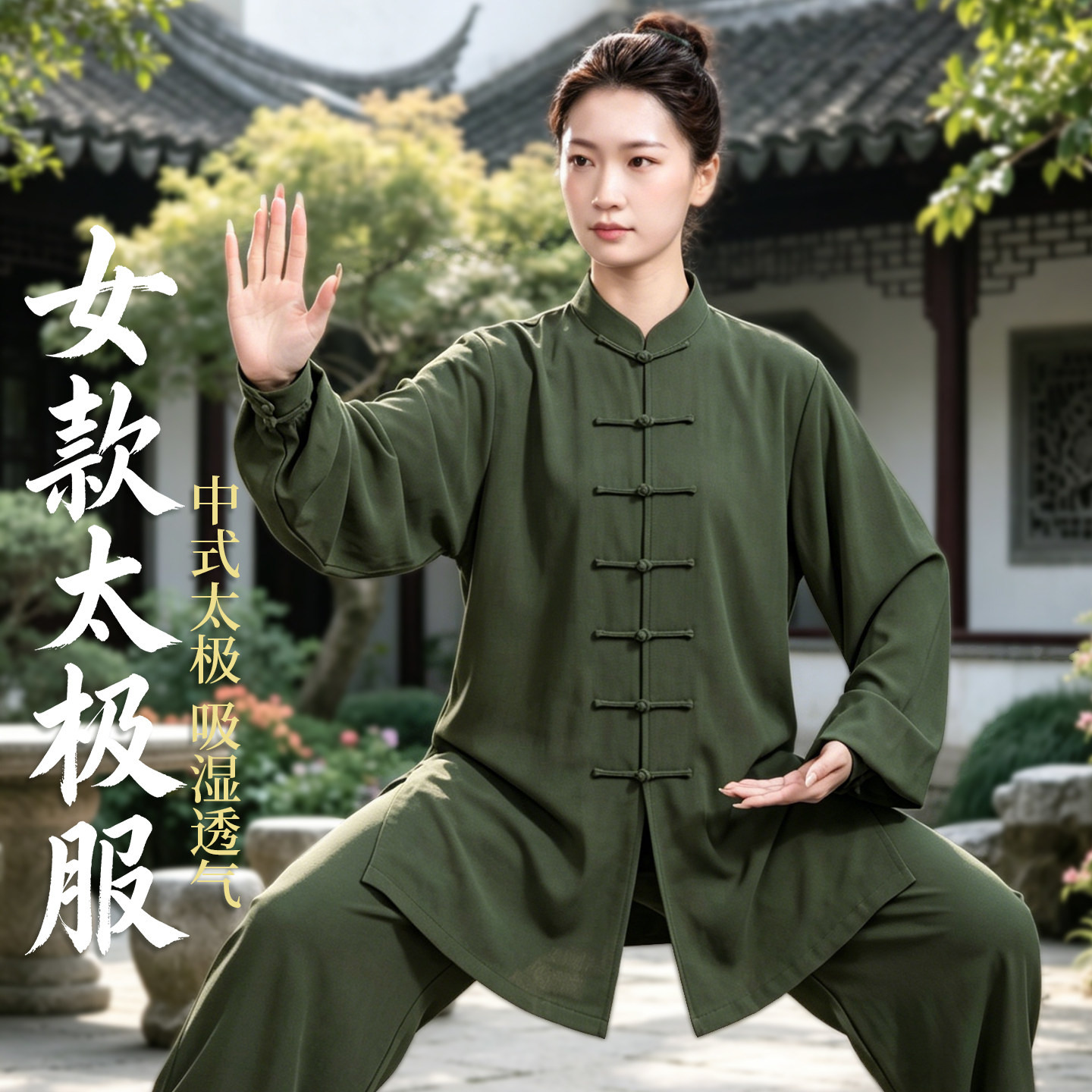 日常可穿太极服女秋季新款图片
