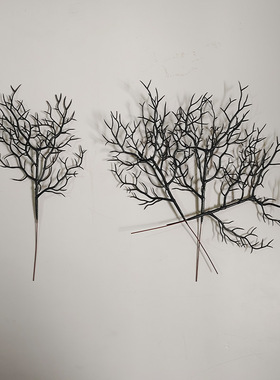 仿真植物枯枝万圣节场景布置插花