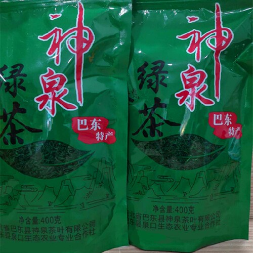 湖北恩施硒茶三峡神农溪泉口茶叶神泉绿茶巴东土特产郡贡茶新春茶 - 封面