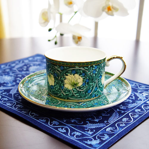 陶瓷釉上印花烫金咖啡杯