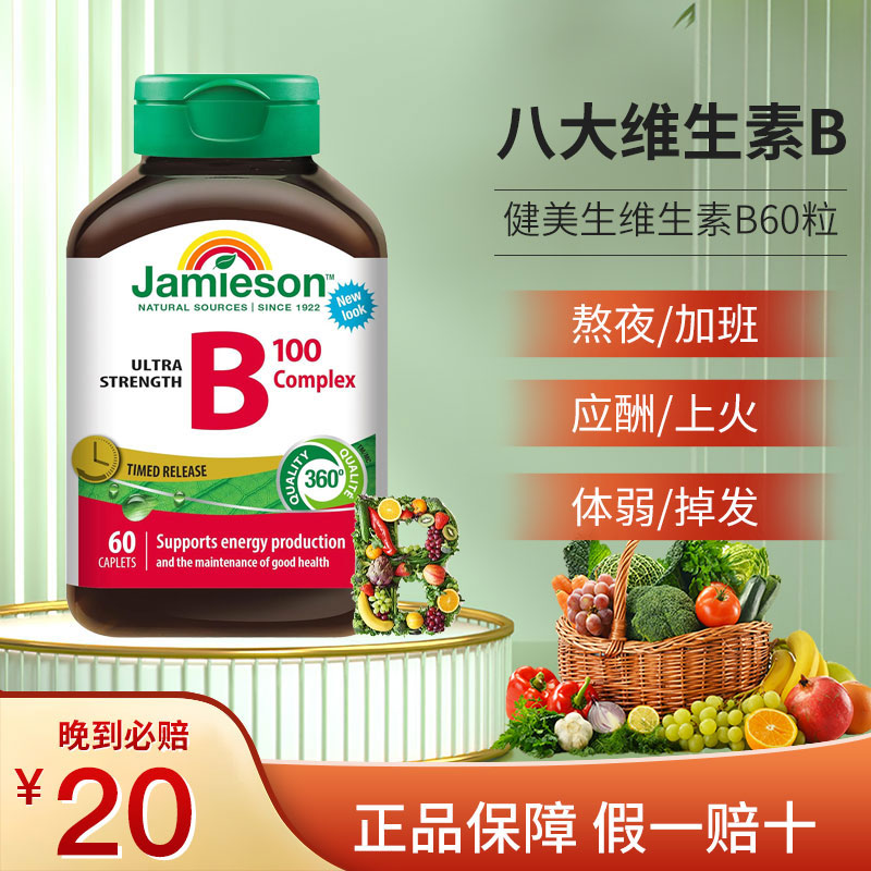 加拿大进口健美生维生素B120粒