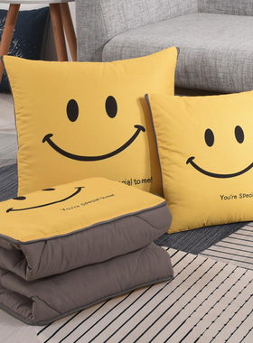 北欧多功能抱枕被子两用汽车沙发靠垫被办公室靠枕头午休睡折叠被