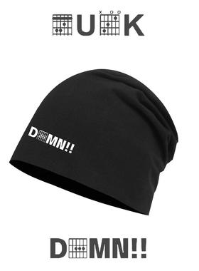 吉他手才能看得懂fuc和弦摇滚乐队印花男女包头帽纯棉保暖堆堆帽