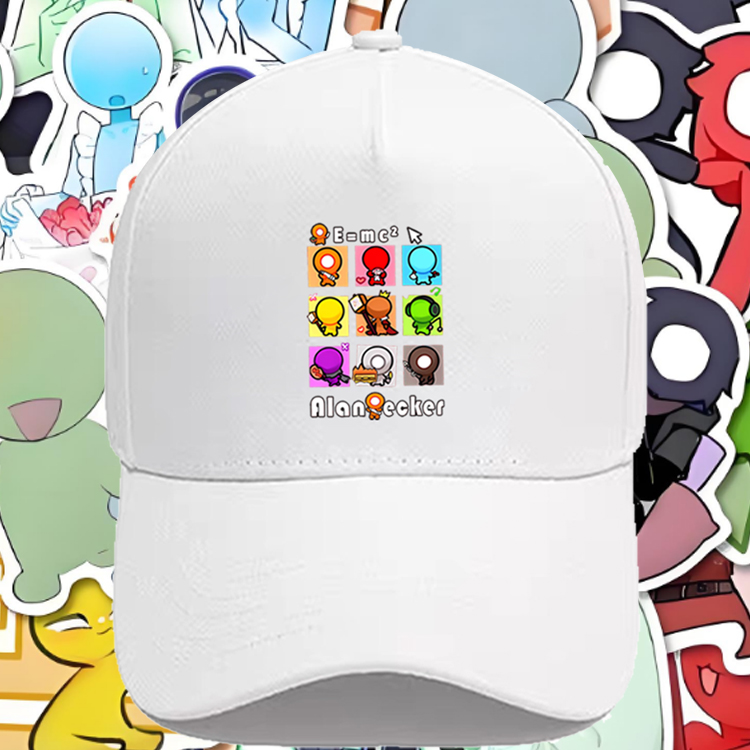 火柴人红火柴人男女印花棒球帽