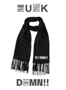 吉他手才能看得懂fuc和弦摇滚乐队男女情侣印花防寒保暖围脖披肩