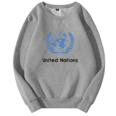 创意标志套头长袖圆领卫衣