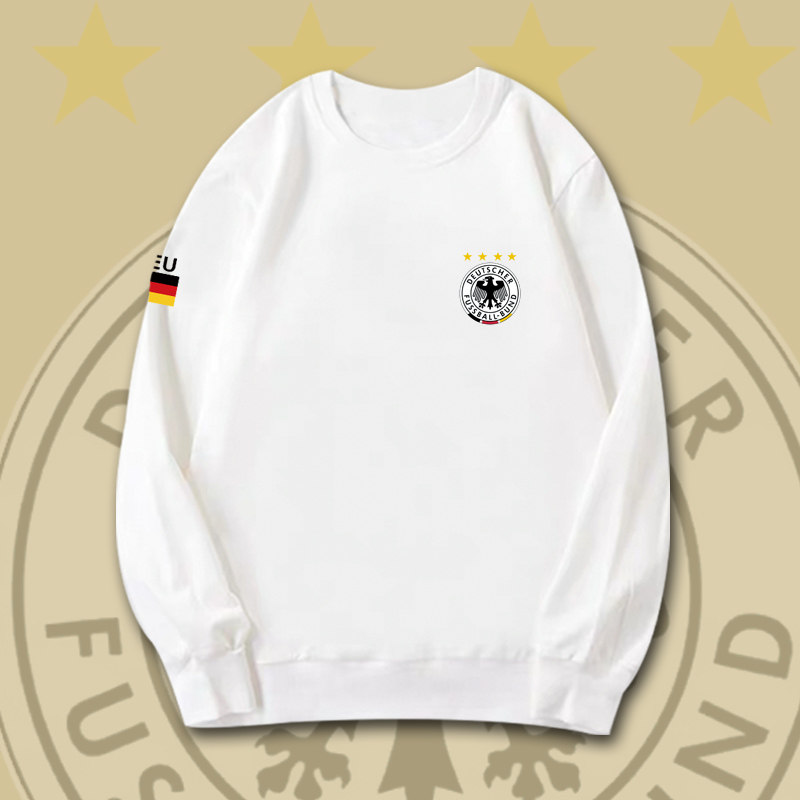德国足球国家队世界杯欧洲杯户外圆领卫衣男女秋冬套头上衣服定制