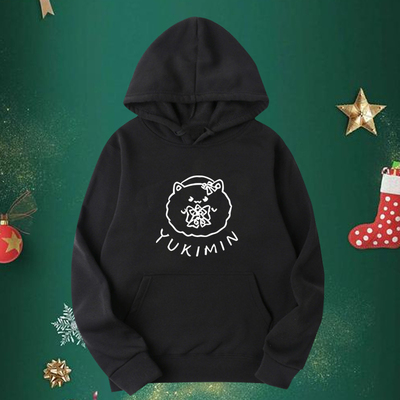 Holive雪花菈米诞生日纪念周边同款cos印花连帽卫衣宽松上衣男女