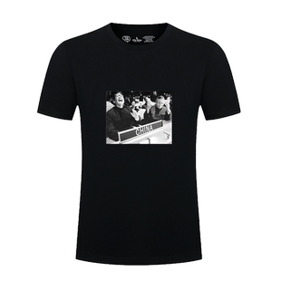 乔冠华中国重返联合国乔的笑爱国潮纯棉印花短袖复古宽松圆领T恤