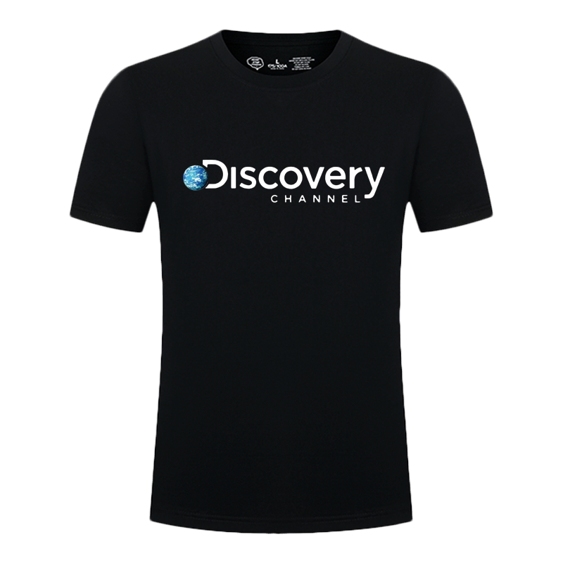 Discovery探索频道大象探索短袖t恤衫男女纯棉半截袖衣服印花定制