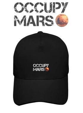 马斯克同款占领火星OCCUPY MARS SpaceX印花棒球帽纯棉运动鸭舌帽