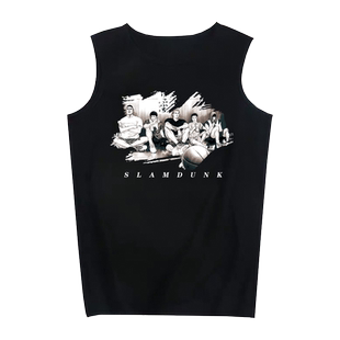 灌篮高手联名无袖T恤湘北全国大赛动漫同款男士国潮纯棉宽松背心