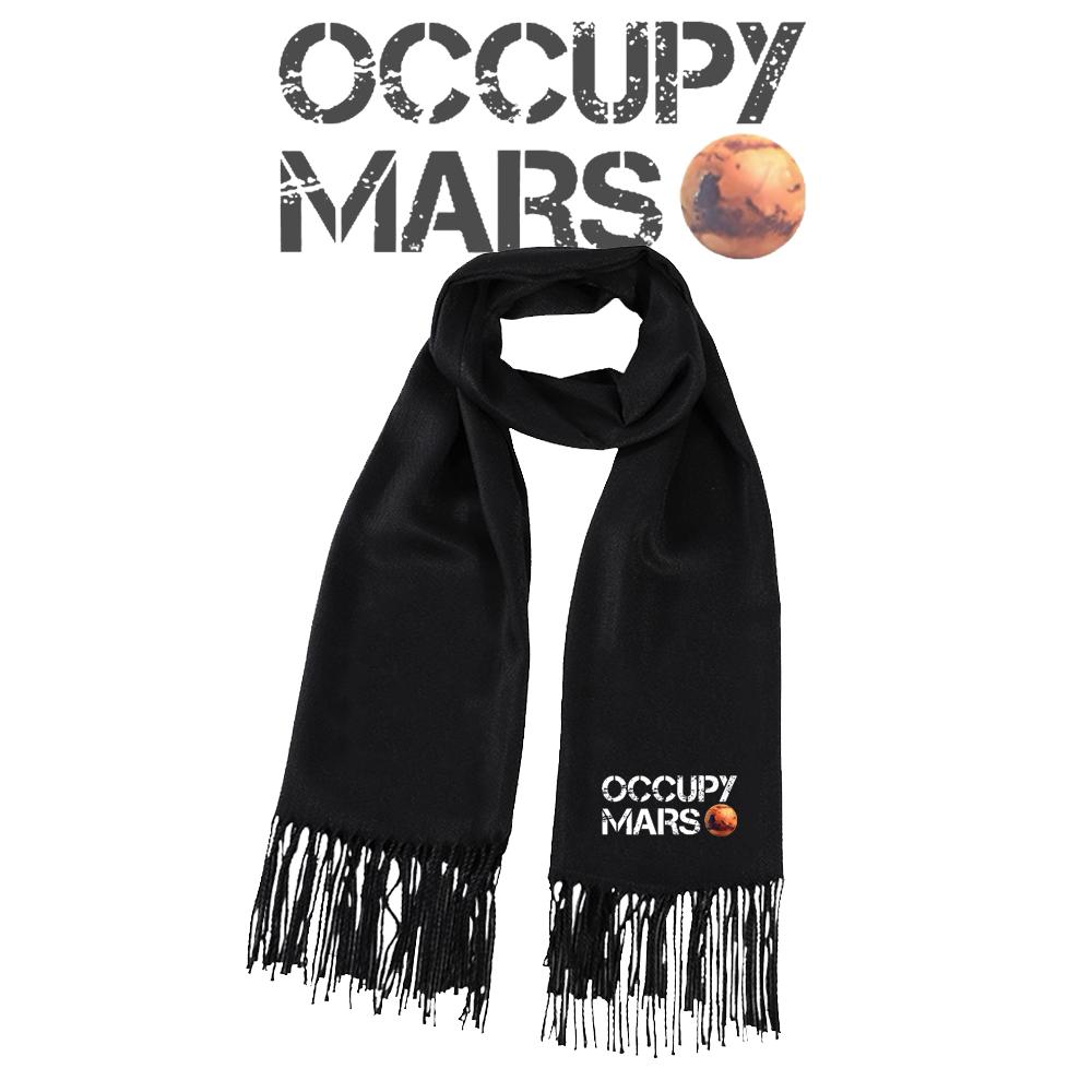 马斯克同款占领火星印花围巾