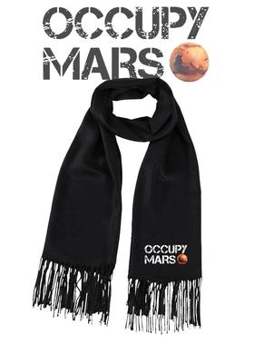 马斯克同款占领火星OCCUPY MARS SpaceX印花围巾秋冬保暖围脖披肩