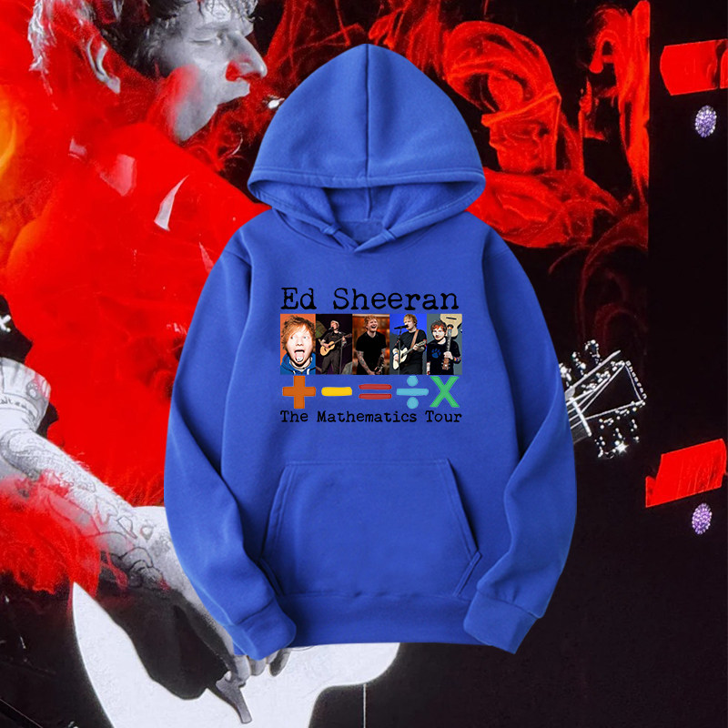 Ed Sheeran黄老板印花连帽卫衣男女美式高街oversize宽松潮流上衣