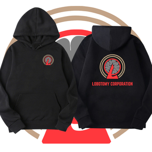 脑叶公司周边同款Lobotomy Corporation男女印花宽松运动连帽卫衣