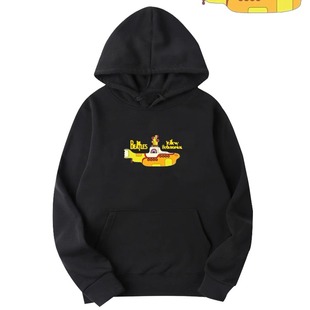 The Beatles披头士乐队黄色潜水艇摇滚印花连帽卫衣男女帽衫上衣