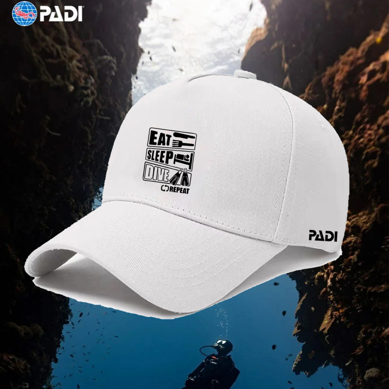 PADI潜水教练衣服世界潜联爱好者棒球帽男女时尚潮流遮阳鸭舌帽子