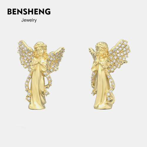 BENSHENG女朋友原创设计耳钉