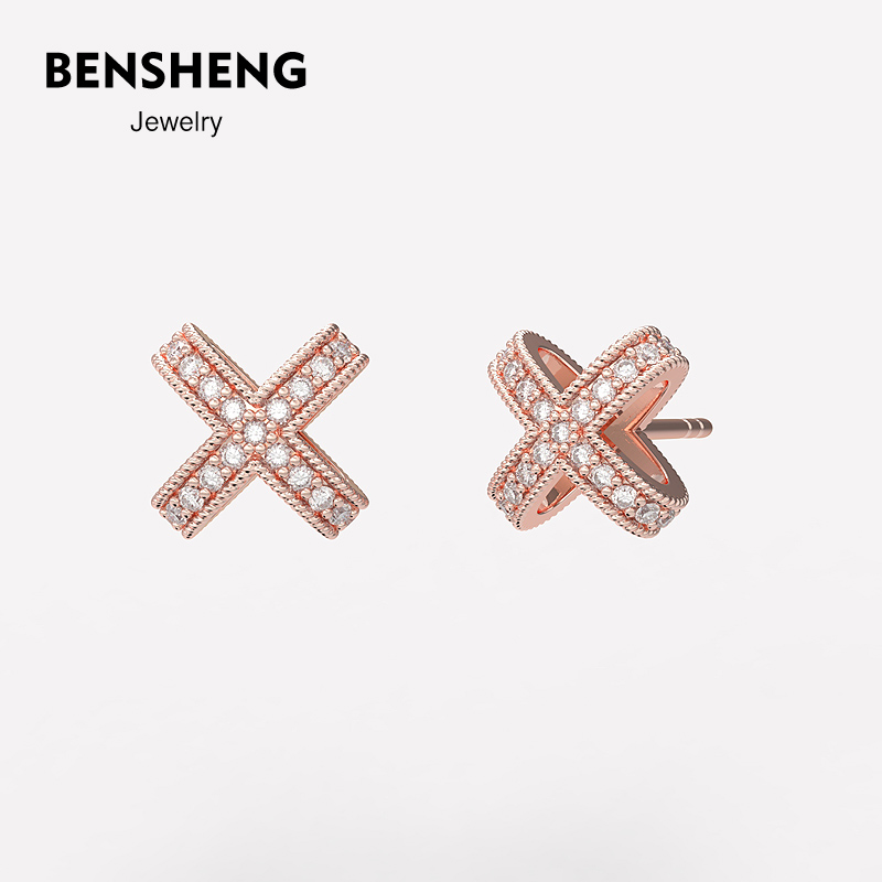 BENSHENG简约x耳钉法式小众设计