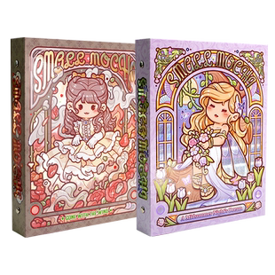 duga多加小麻薯卡册拍立得相册小卡片活页收纳册高颜值ins风四宫格卡牌卡册内页收藏卡包收集册集卡册收纳本