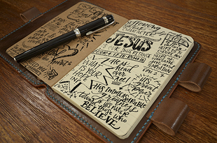 美式复古手工牛皮潮流Field Notes可用收纳包手账笔记本日记本套